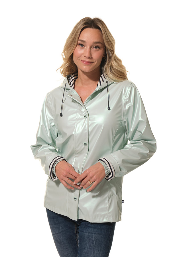 Ciré vert métallisé cintré pour femme hublot