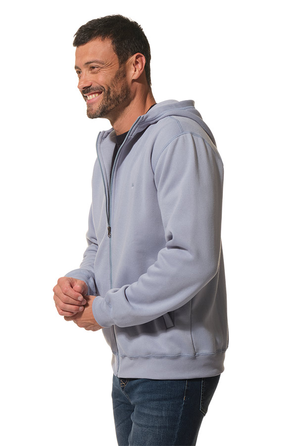 Sweat à fermeture éclaire bleu pour homme hublot