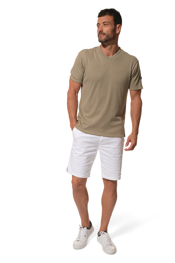 Tee-shirt Ecume pour homme col V hublot