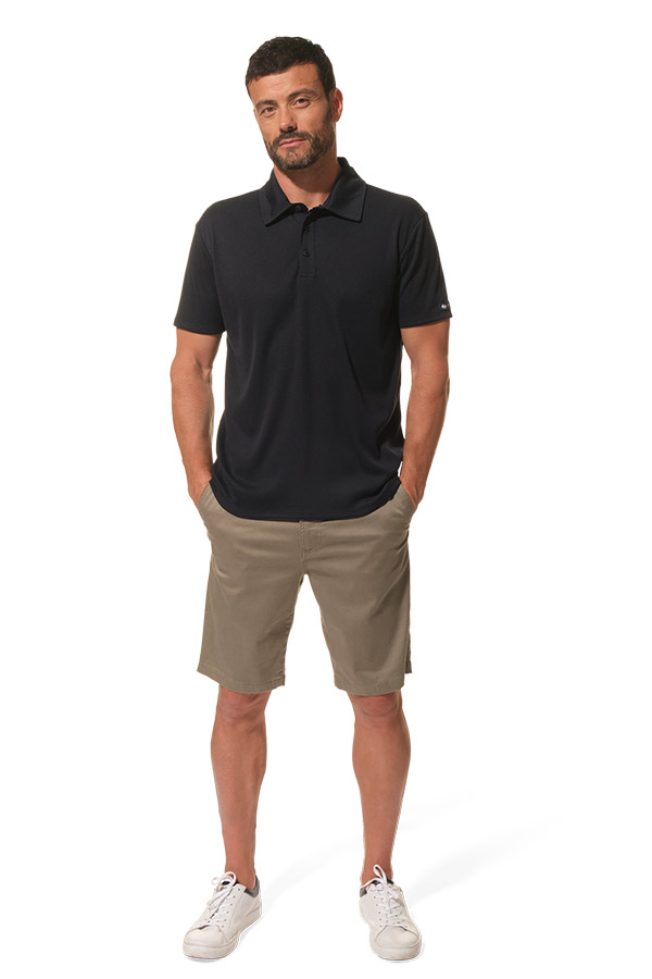 Polo en marine pour homme hublot