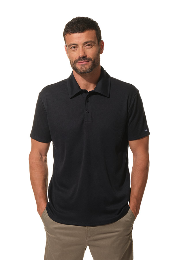Polo en marine pour homme hublot