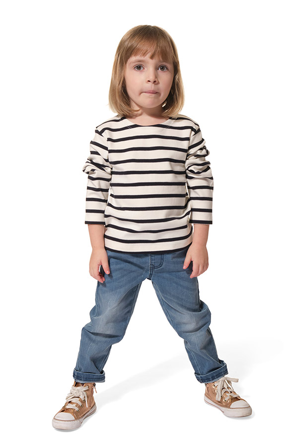 PULL ECRU_MARINE ENFANT hublot