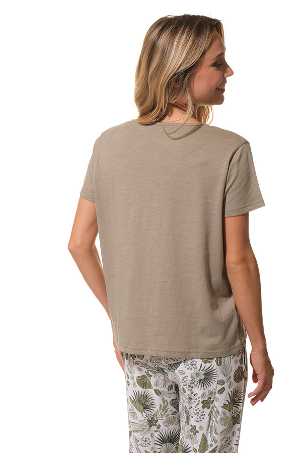 TEE-SHIRT KAKI FEMME hublot