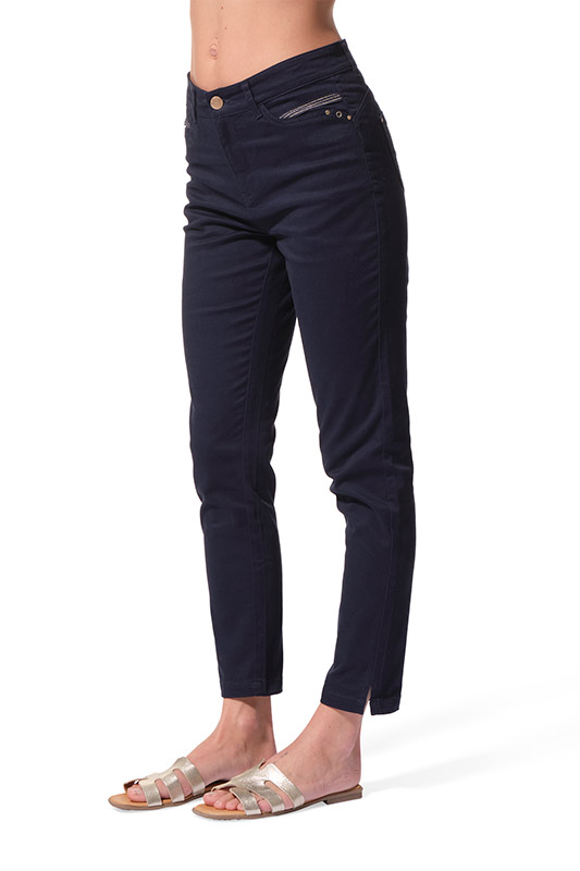 Pantalon marine pour femme