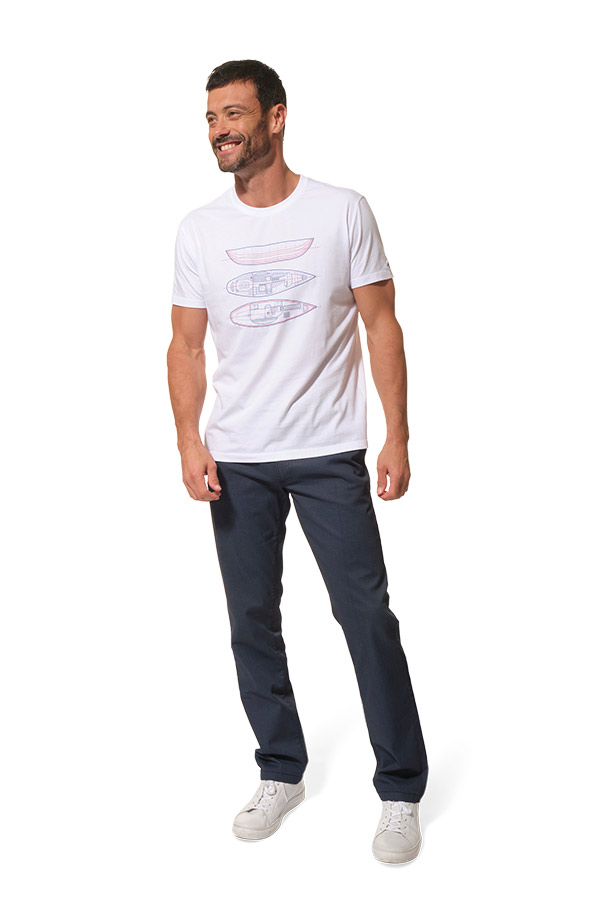 hades homme teeshirt blanc hublot mode marine