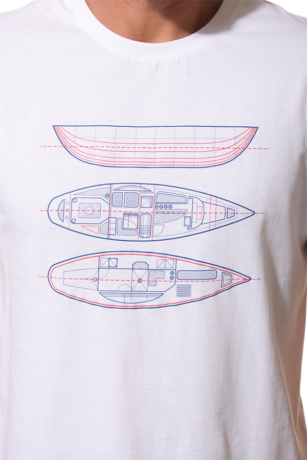 hades homme teeshirt blanc hublot mode marine