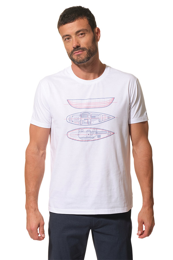 hades homme teeshirt blanc hublot mode marine