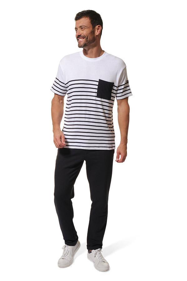 stone homme tee shirt blanc marine hublot mode marine
