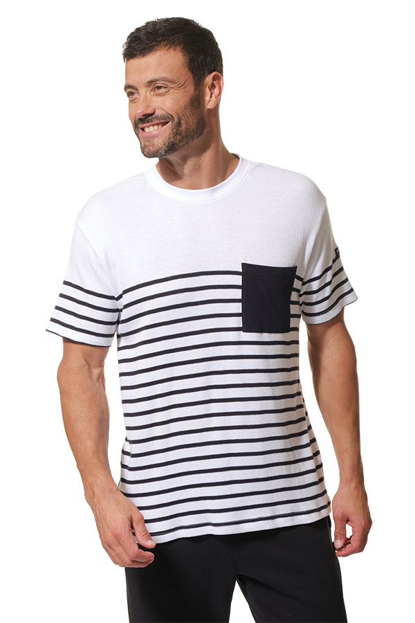 stone homme tee shirt blanc marine hublot mode marine