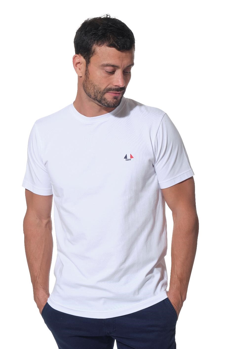 elkris homme TEESHIRT BLANC hublot mode marine