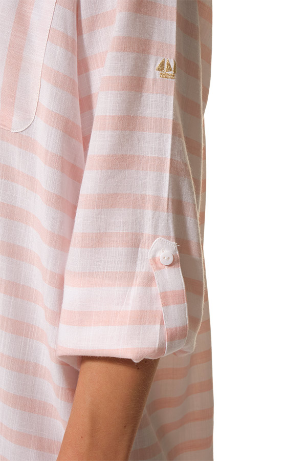 EVANNA femme robe pêche hublot mode marine