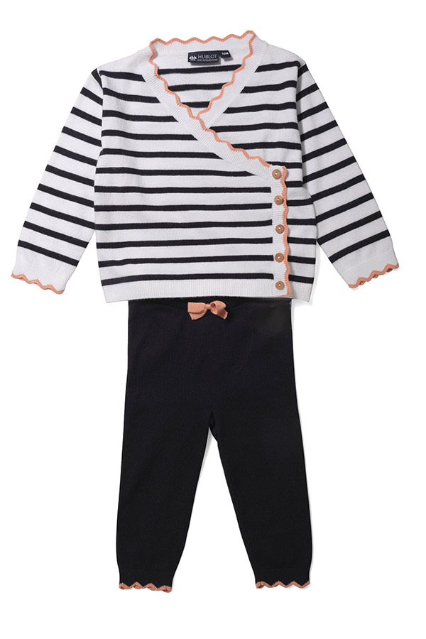 athenalay ensemble bébé fille hublot mode marine