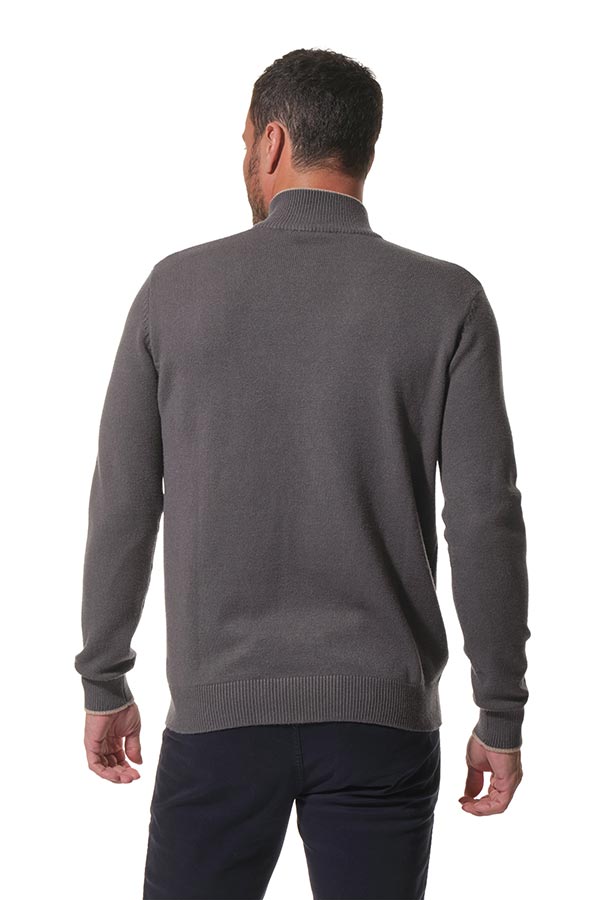 Pull camionneur gris chiné - PLMONTANA | Schott NYC
