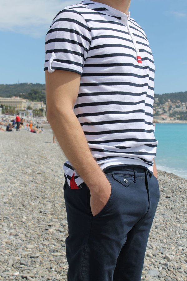 pepitoad homme blanc marine hublot mode marine