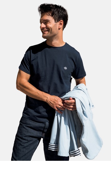 tee shirt homme manches courtes Romain Hublot Mode Marine Nice