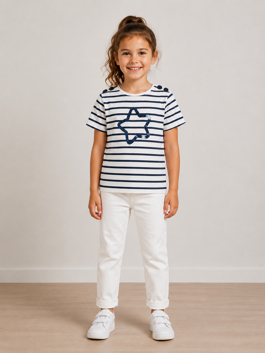 T shirt enfant hublot bleu