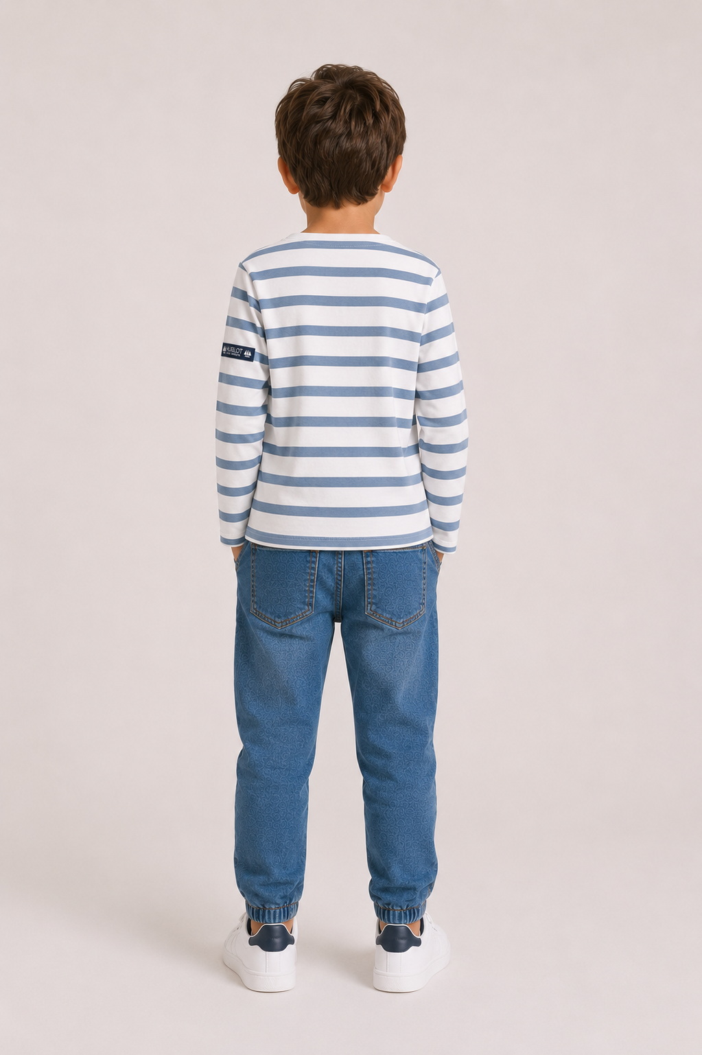 T shirt tribord blanc nautic enfant hublot