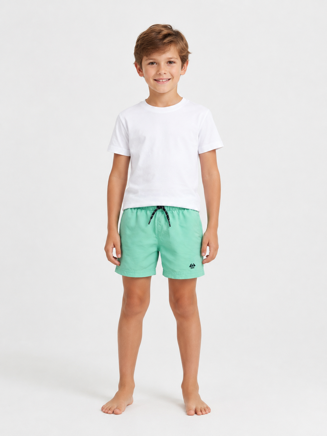 Maillot short menthe garçon hublot
