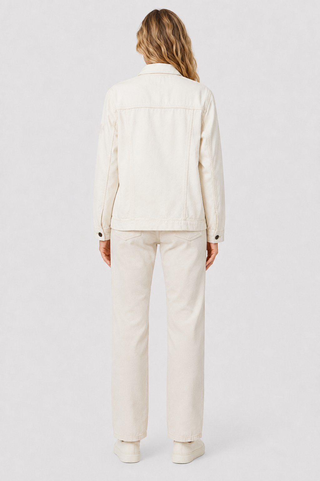 Veste blanc cassée femme hublot