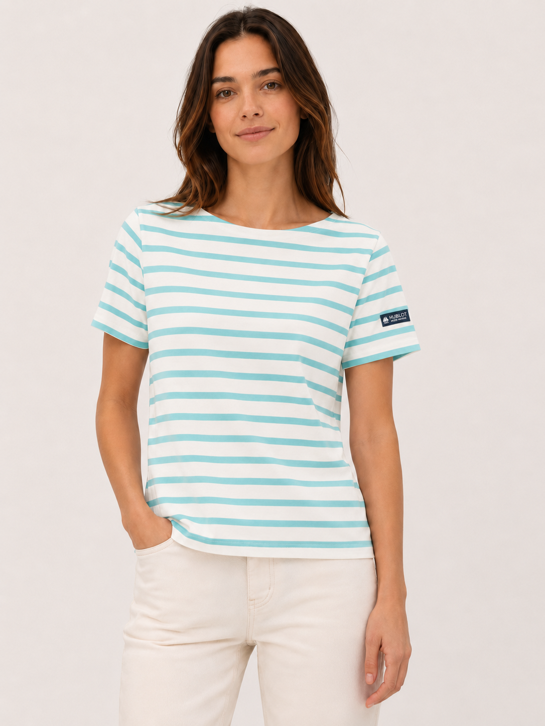 T shirt pool blanc femme hublot