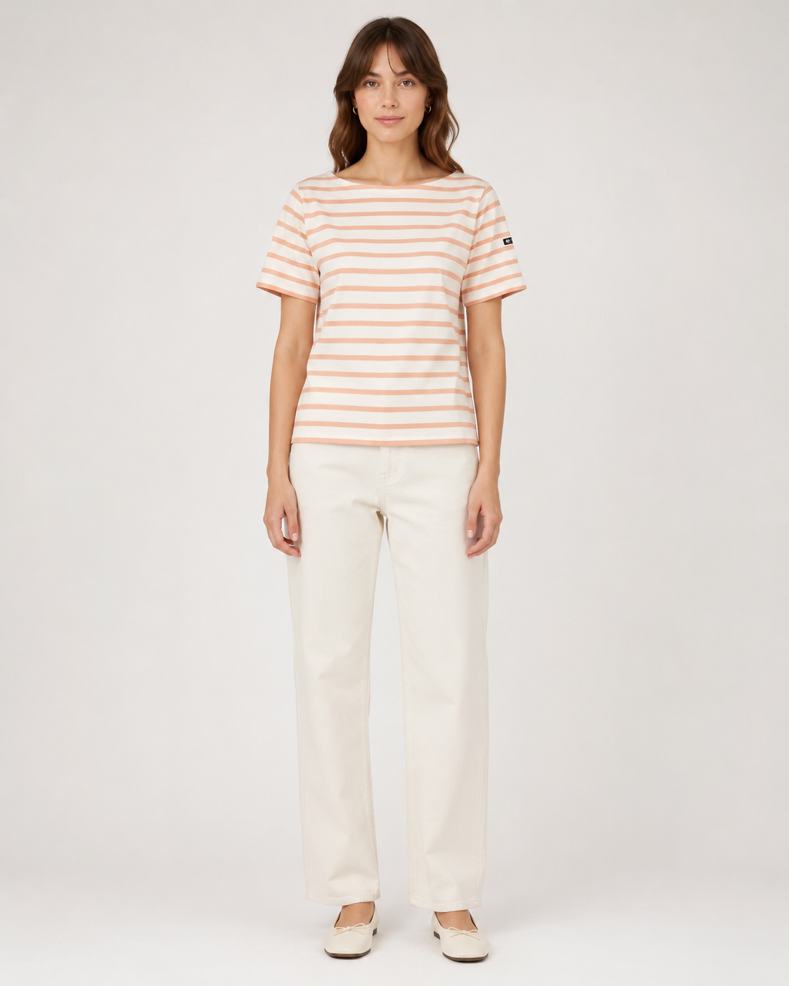 T shirt orange blanc hublot femme