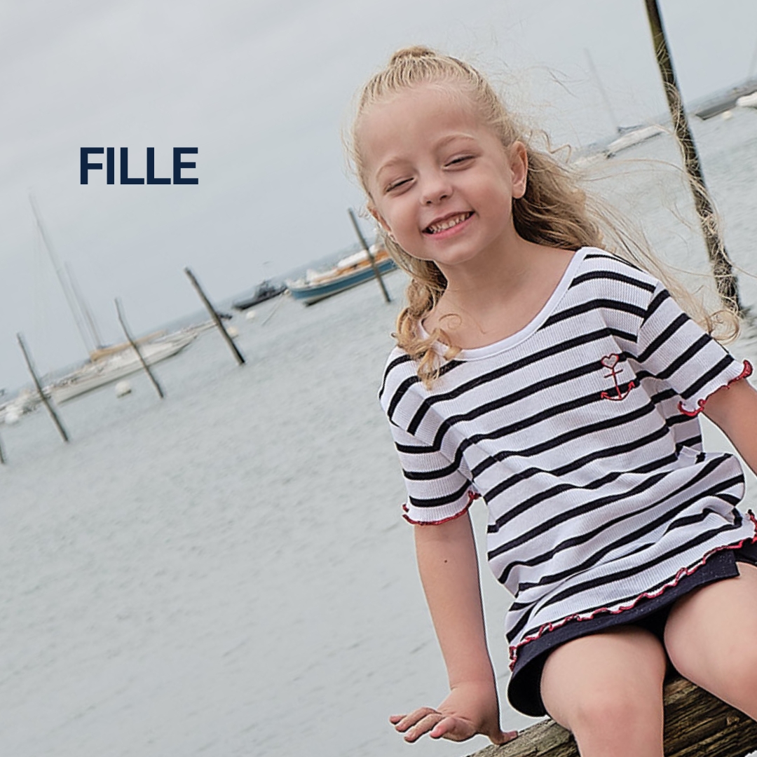 Marinière pour fille Hublot mode marine