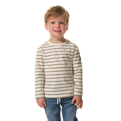 Tee-shirt Ecru-Kaki enfant hublot