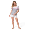 marinière blanc marine rose femme