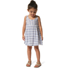 robe fluide légère blanc bleu fille