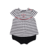 ensemble blanc marine bébé fille