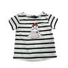 marinière blanc marine bébé