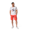tee-shirt blanc avec imprimé pour homme