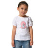 tee-shirt blanc avec imprimé pour fille
