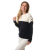 Pull Ecru-Marine pour femme hublot