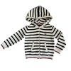 Gilet rayé pour enfant marine écru rouge Hublot