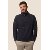 Pull col à zip Marine pour homme hublot