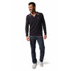 Pull homme en coton col polo fantaisie bicolore FLORIDE