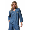 Blouse femme SIBYLLE denim clair en Tencel (3)