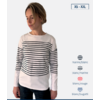 corry fitte hublot mode marine nice t shirt en coton rayures marines manches longues
