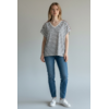 T shirt blanc marine hublot femme