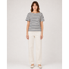 T shirt marine blanc femme hublot