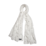 foulard blanc femme