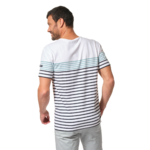 marinière blanc marine vert homme