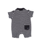 combinaison éponge pour bébé marine blanc