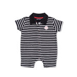 combinaison éponge pour bébé marine blanc