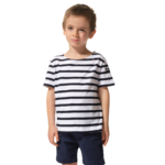 marinière blanc marine enfant