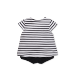 ensemble blanc marine bébé fille