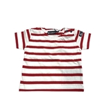 marinière blanc rouge bébé