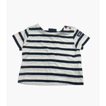 marinière blanc marine bébé