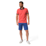 polo orange imprimé dans le dos pour homme